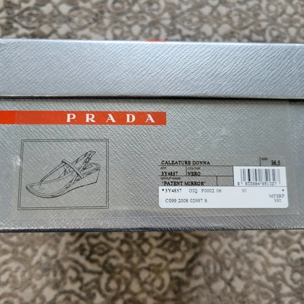 PRADA Calzature Donna Black Sandals